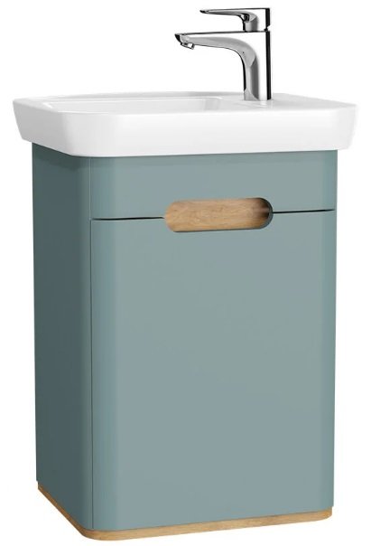 Vitra 65869 Sento Lavabo Dolabı 50 cm Kapaklı(Sağ) Mat Fiyord Yeşili.